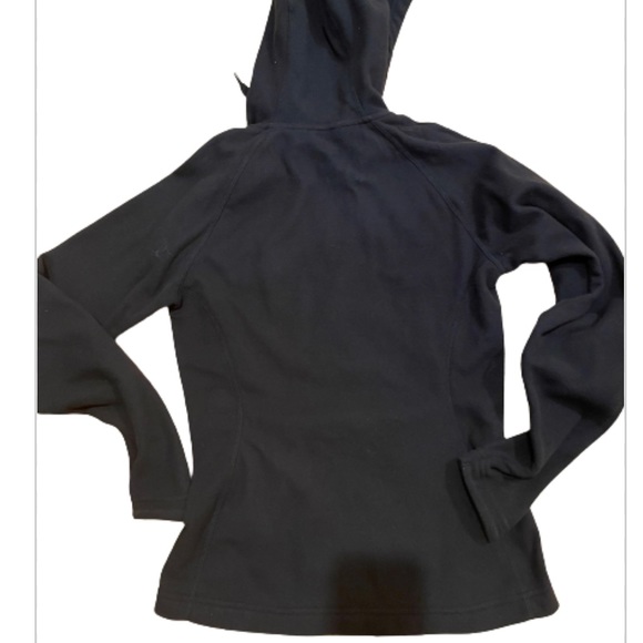 The North Face NWT size XS fleece full zip hooded black Tundra - Picture 5 of 6